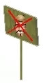 Anti-Mascot Sign