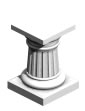 Doric Column End Table